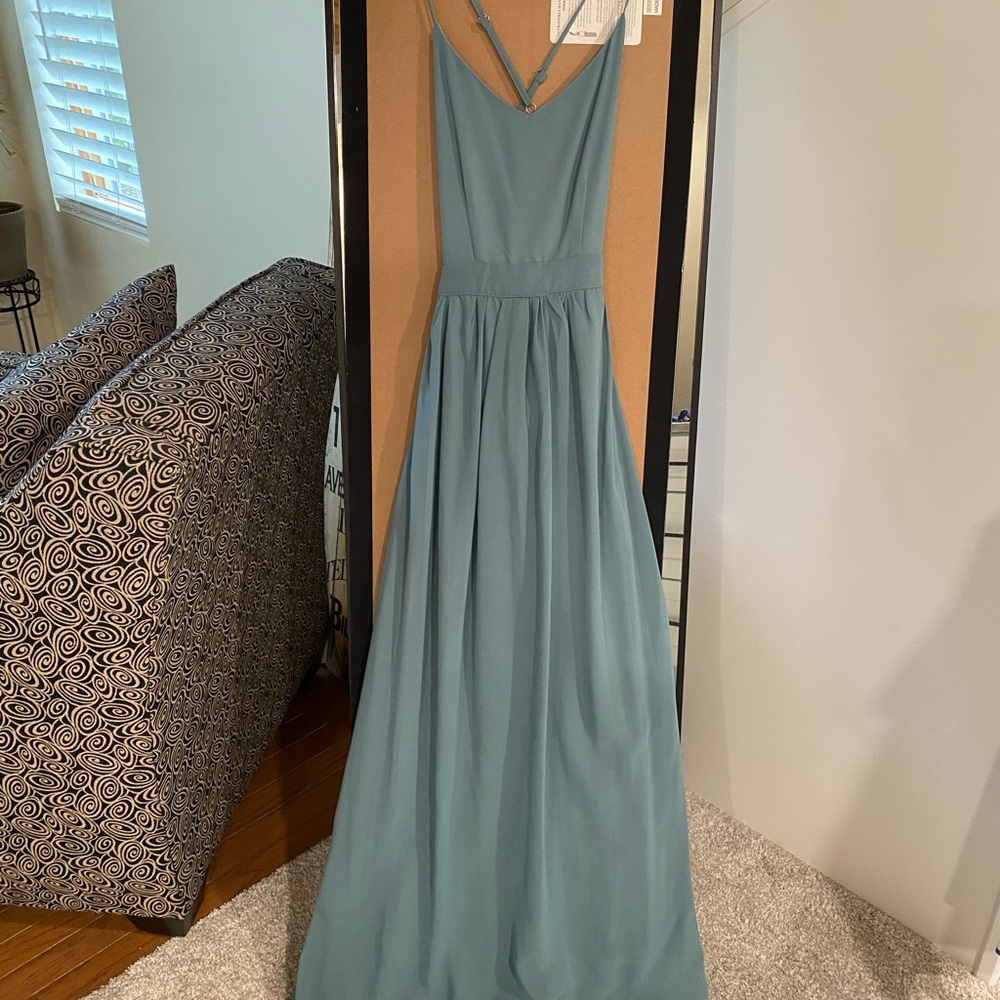 Cross-strap maxi dress
